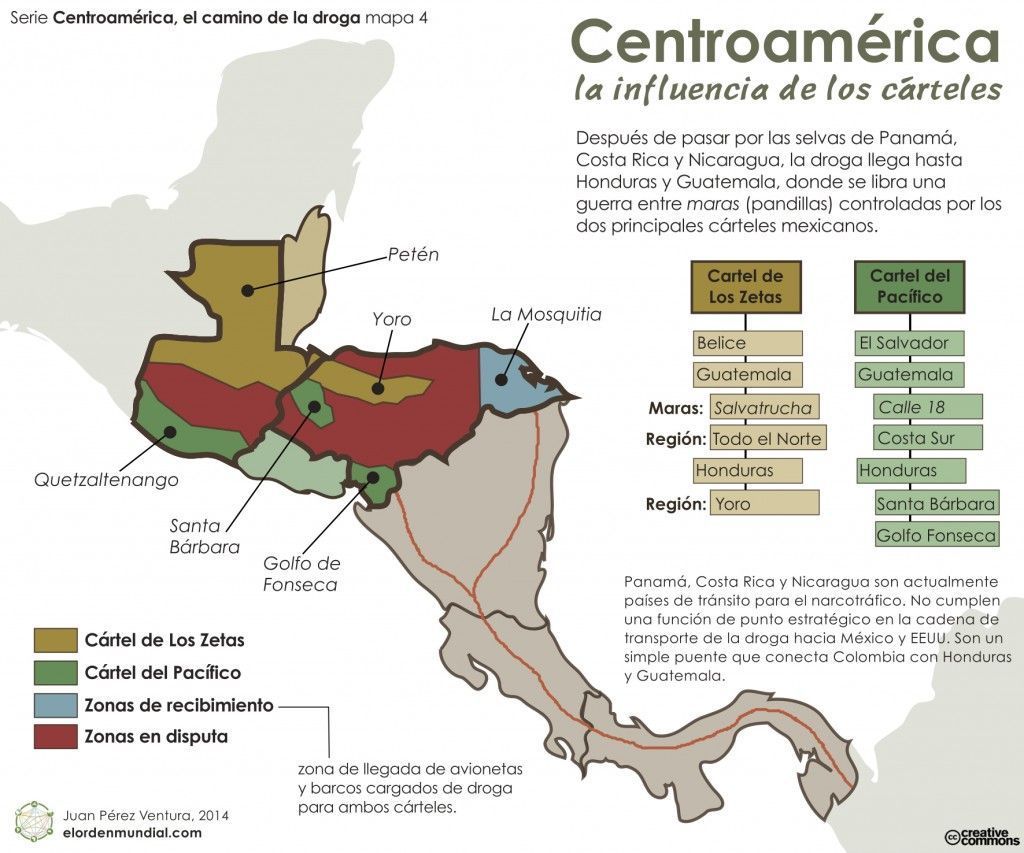 carteles narcotráfico centroamérica