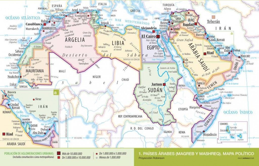 Mapa politico oriente medio