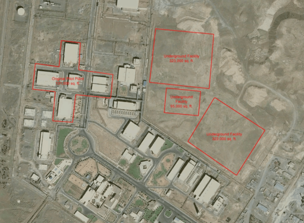 Fuente: Iran Nuclear Site: Natanz Uranium Enrichment Site – PublicIntelligence.net (https://publicintelligence.net/iran-nuclear-site-natanz-uranium-enrichment-site/)