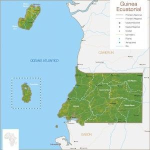 Guinea ecuatorial mapa