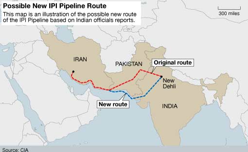 La rivalidad indo-pakistaní dificulta la transnacionalización de los flujos de energía con Irán. Fuente: Domain-b