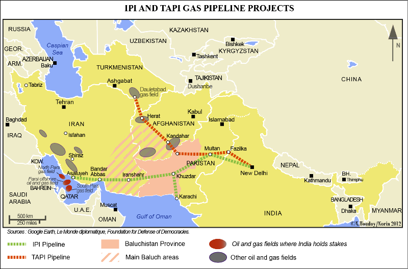 Los proyectos de conexión energética entre el Índico y Asia central poseen un gran potencial, si bien limitado por los complejos entornos de seguridad regional. Fuente: X. Houdoy/Noria