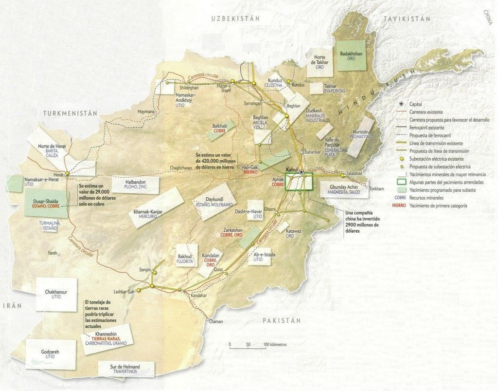 Riquezas minerales de Afganistán 2