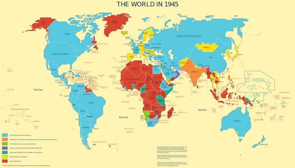 Mundo en 1945