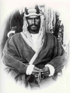 Una de las primeras fotografías de Abdul Aziz ibn Saud.