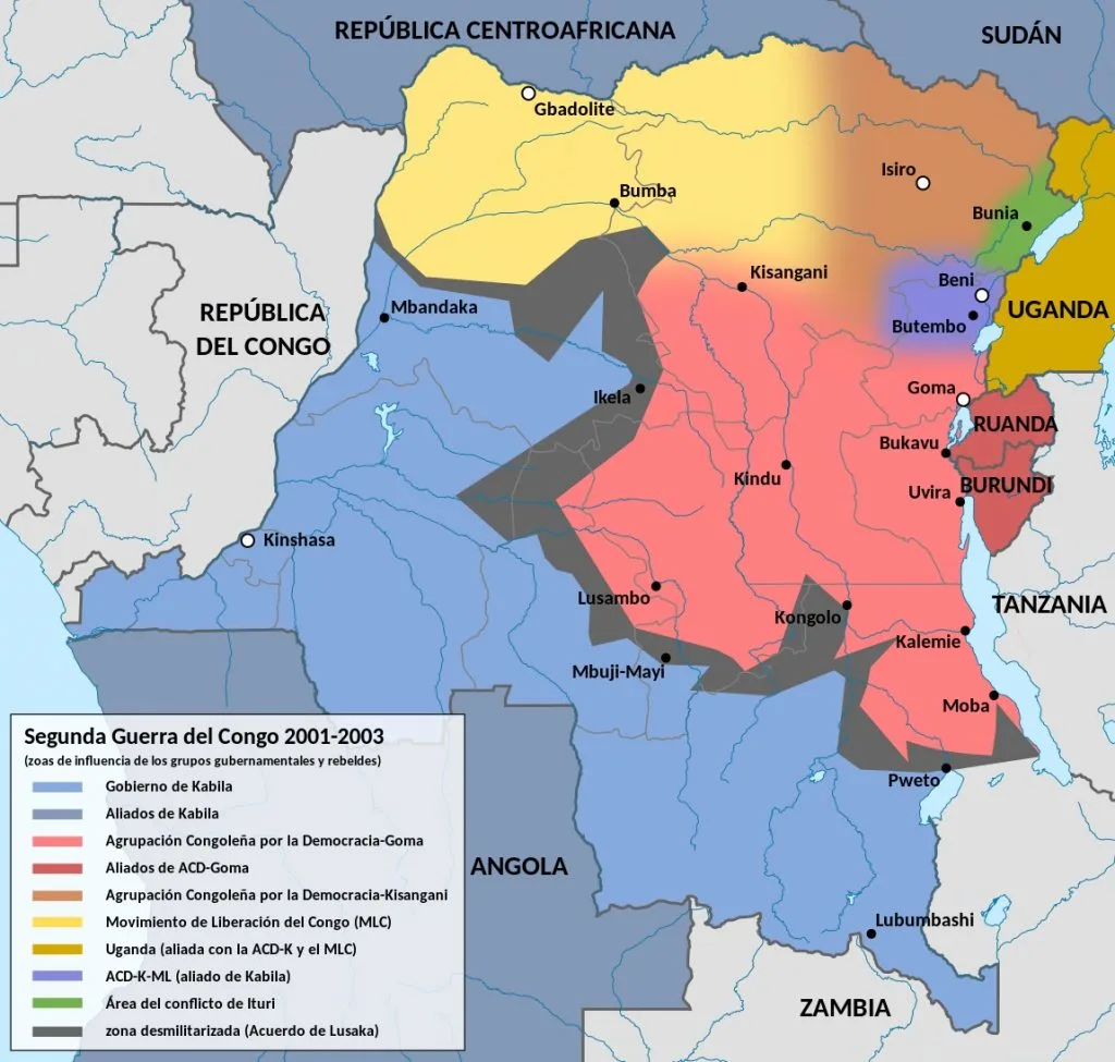 La Segunda Guerra del Congo volvió a desangrar el país en el cambio de siglo