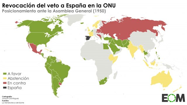 El fin del aislacionismo de España en la ONU