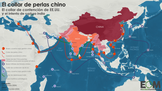 La geopolítica de China y su collar de perlas