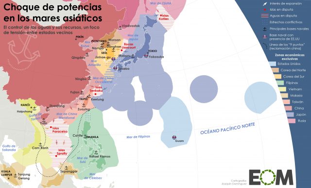 La geopolítica de los mares de Asia
