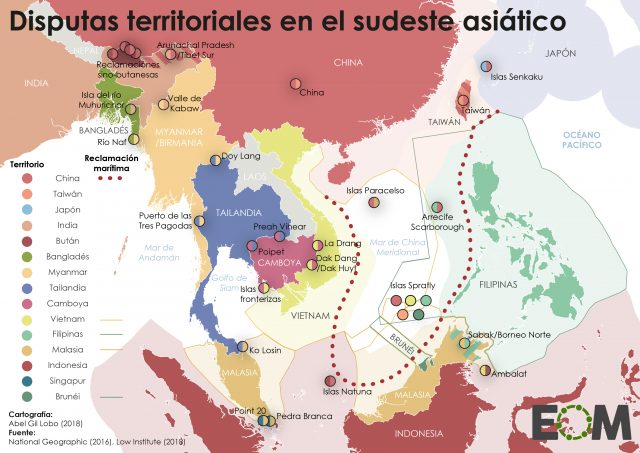 Las disputas territoriales en el sudeste asiático