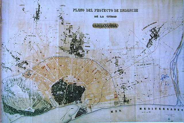 Plano de la ciudad de Barcelona