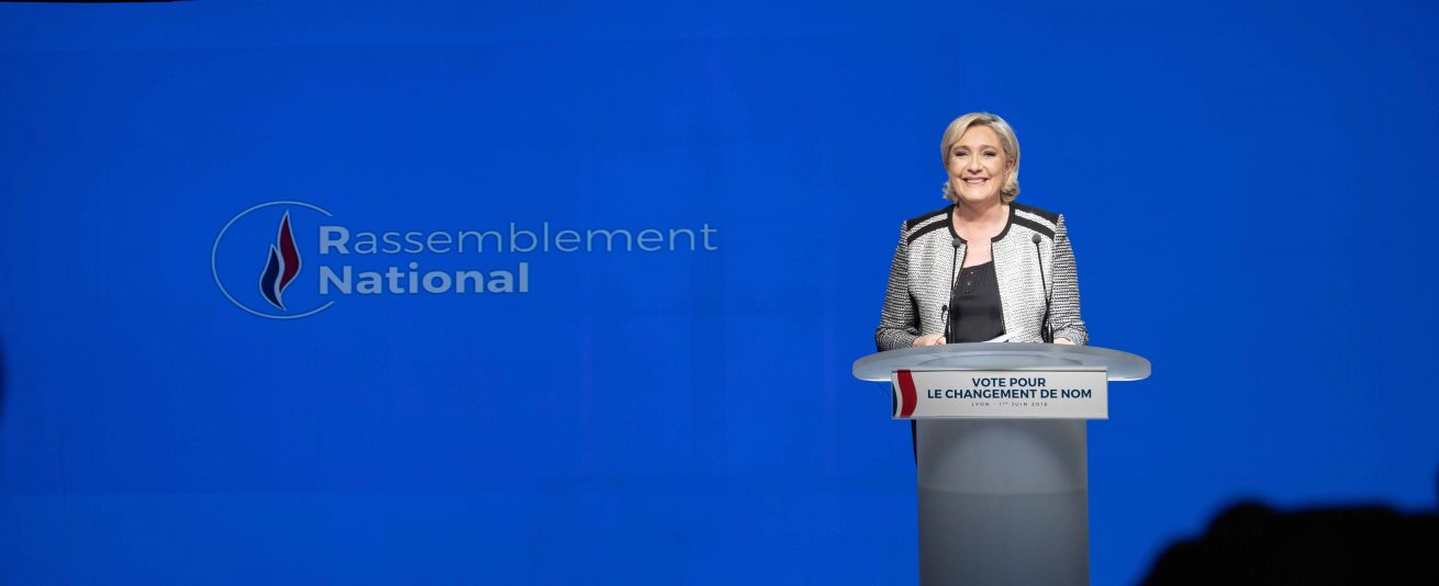 La Agrupación Nacional de Marine Le Pen