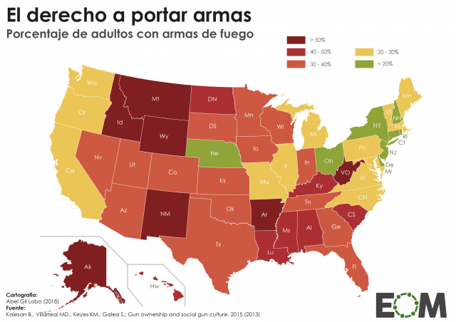 Las armas en Estados Unidos
