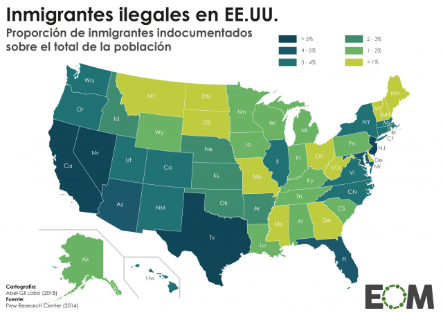 Los inmigrantes ilegales en Estados Unidos