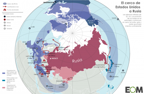 El cerco geopolítico de Estados Unidos a Rusia