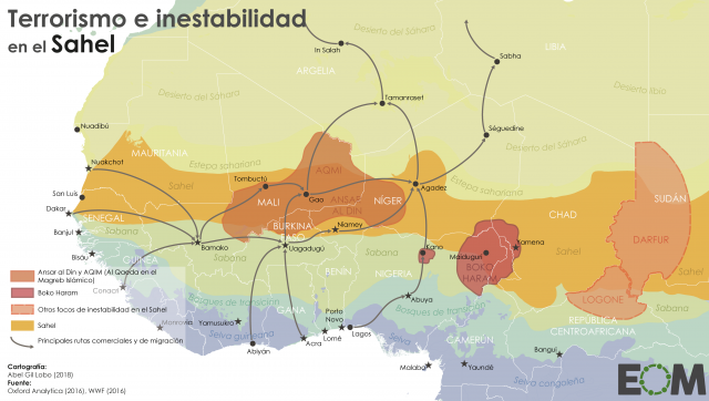 Terrorismo e inestabilidad en el Sahel