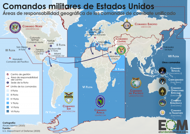 Los comandos militares de Estados Unidos