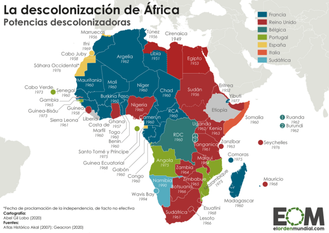 La descolonización de África