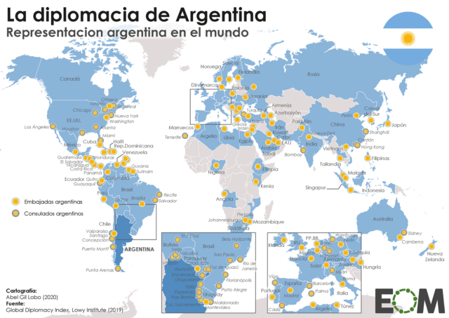 Las embajadas de Argentina