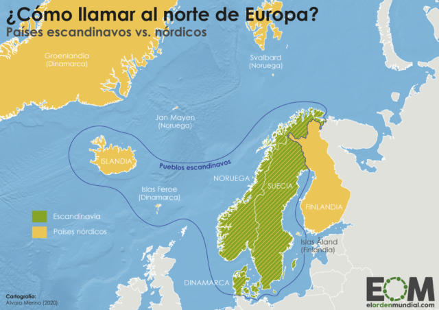 La diferencia entre países nórdicos y países escandinavos