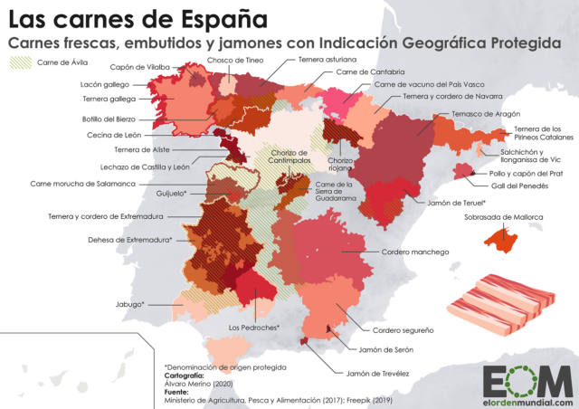 Las carnes y embutidos de España con Indicación Geográfica Protegida