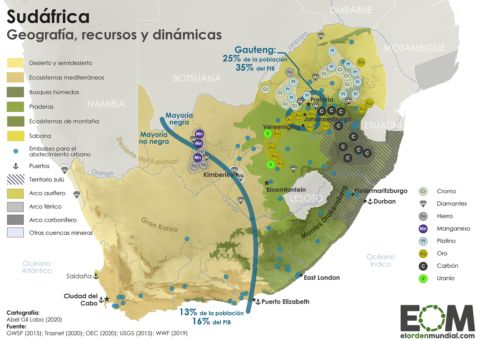 La geopolítica de Sudáfrica