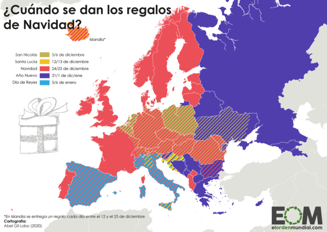 ¿Cuándo se dan los regalos de Navidad en Europa?