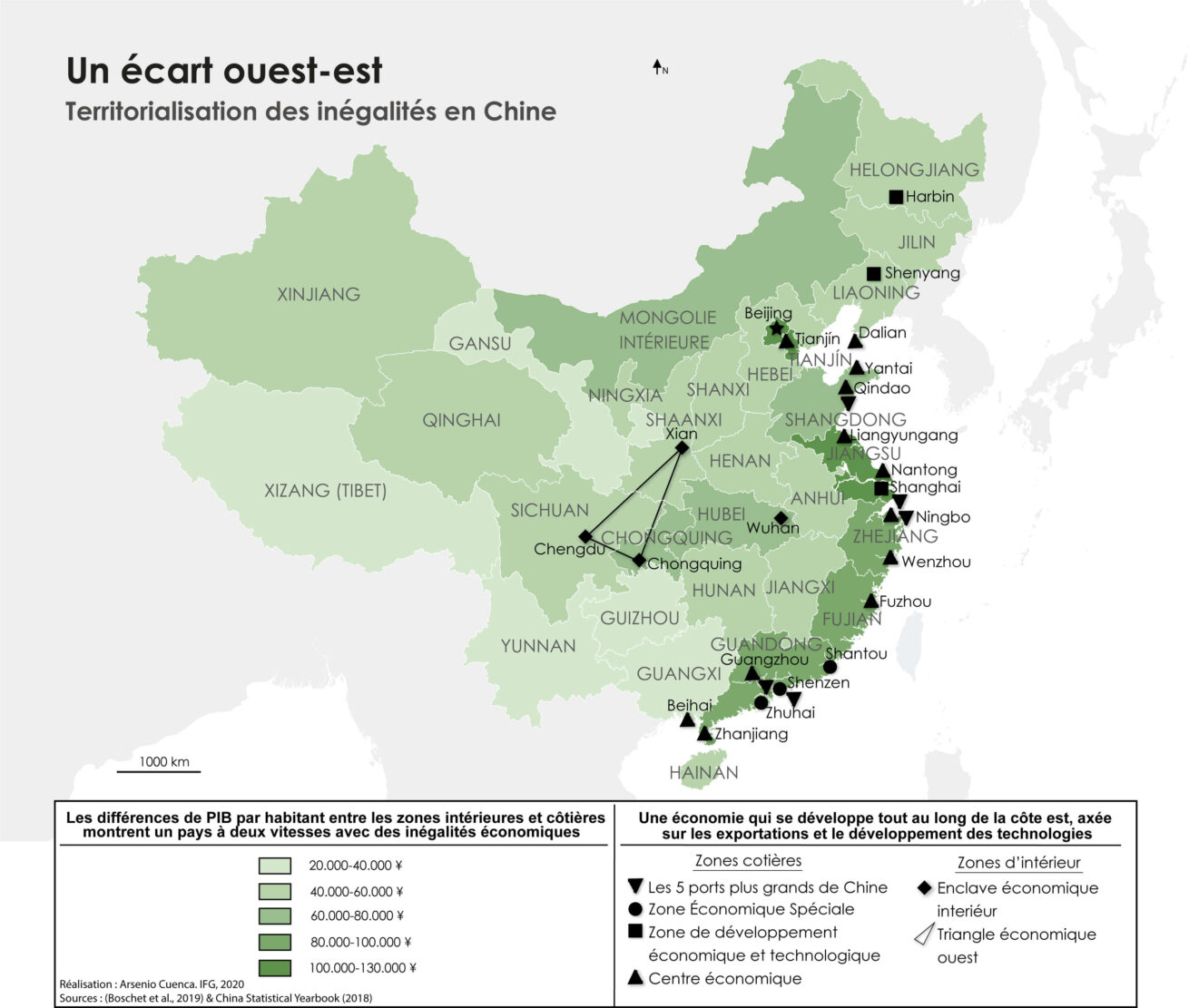 Zonas tecnológicas en China.