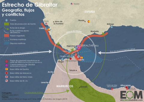 El mapa de la geopolítica del estrecho de Gibraltar