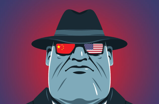 La lucha de espias entre China y Estados Unidos.