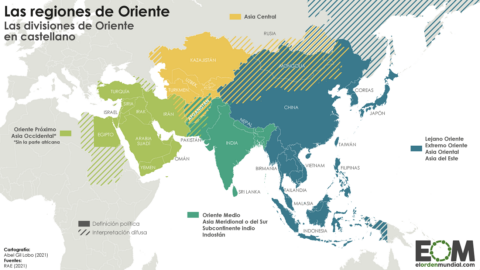 Divisiones del mapa de Oriente
