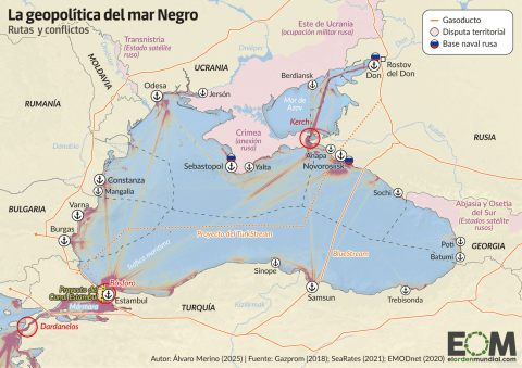 El mapa de la geopolítica del mar Negro