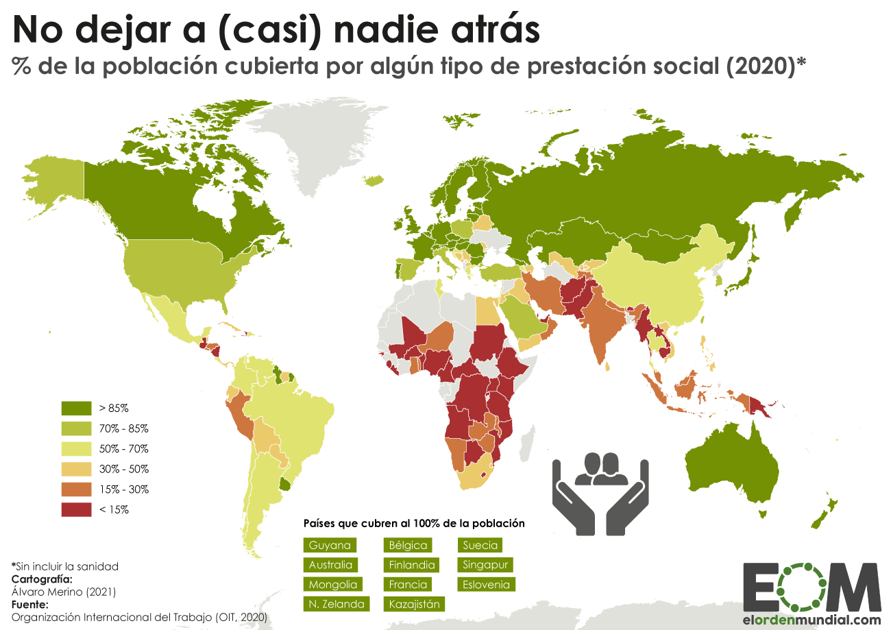 El mapa de la protección social en el mundo
