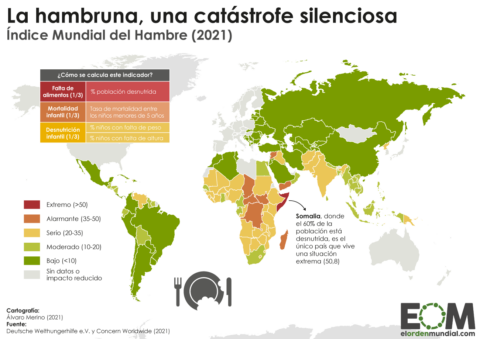 Mapa hambre mundo