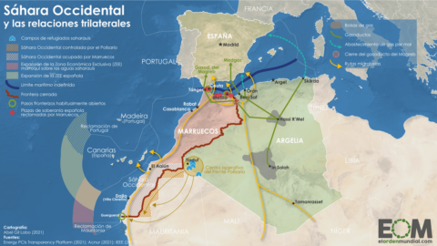 El mapa del Sáhara Occidental y las relaciones entre España, Marruecos y Argelia