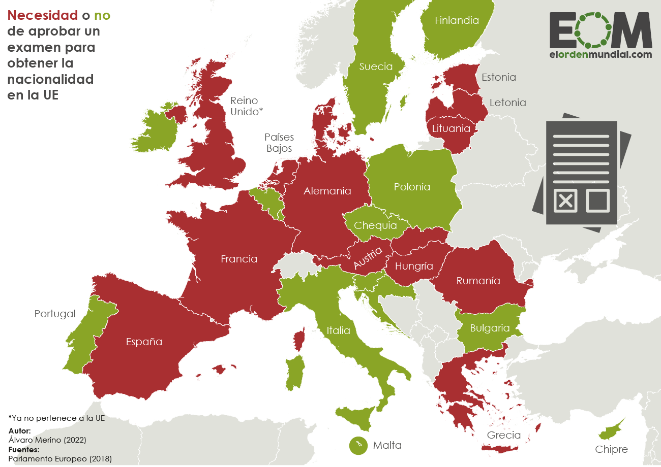 Chipre Pertenece A La Union Europea Cómo se consigue la nacionalidad en los países de la Unión Europea? - Mapas  de El Orden Mundial - EOM