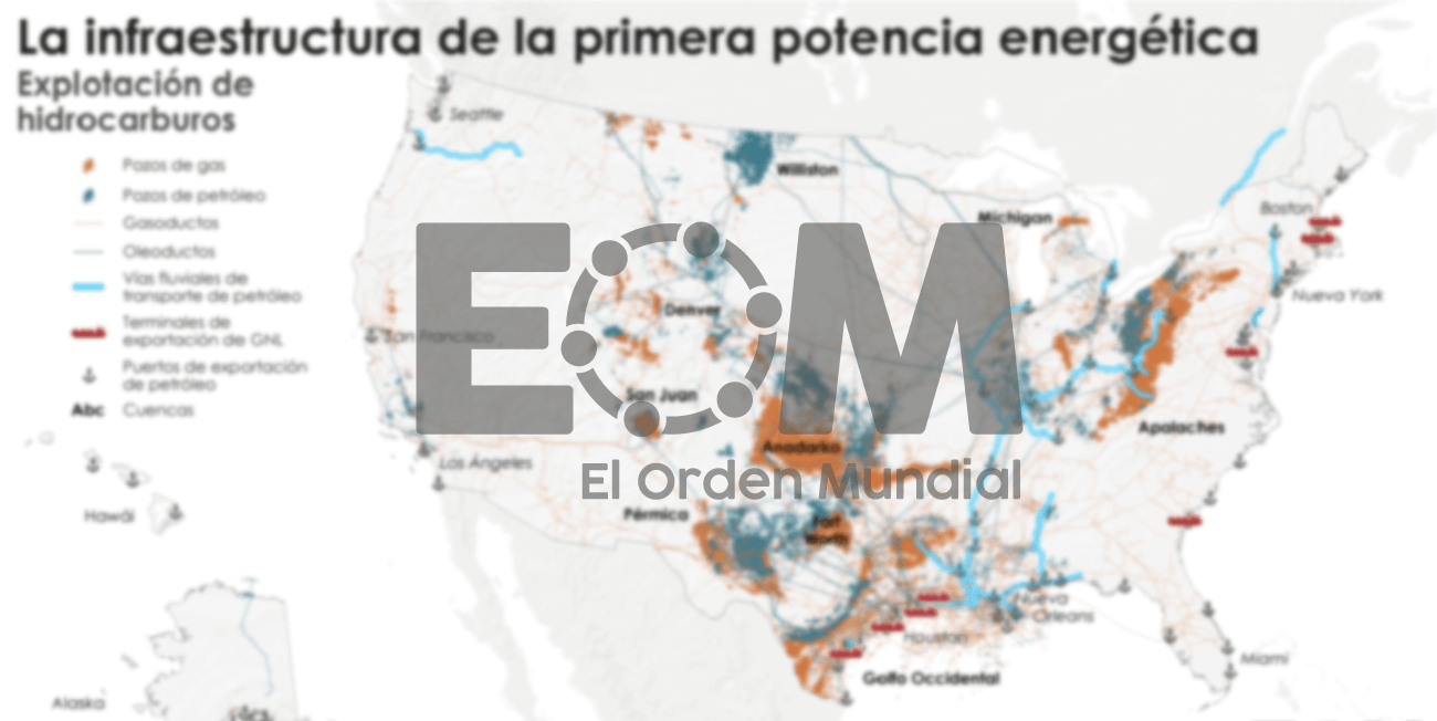 El mapa del gas y el petróleo en Estados Unidos - Mapas de El Orden ...