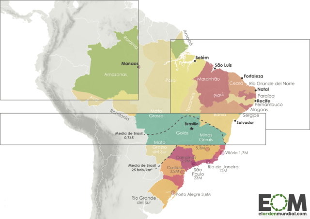 Cinco mapas para entender las elecciones en Brasil