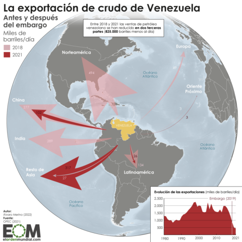 De potencia petrolera a marginado internacional: así ha afectado el embargo a la exportación de crudo de Venezuela