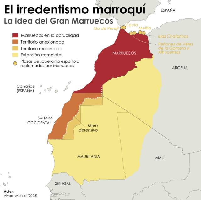El mapa del Gran Marruecos