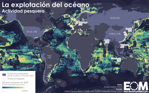 ¿De dónde viene el pescado que te comes? El mapa de la pesca en el mundo