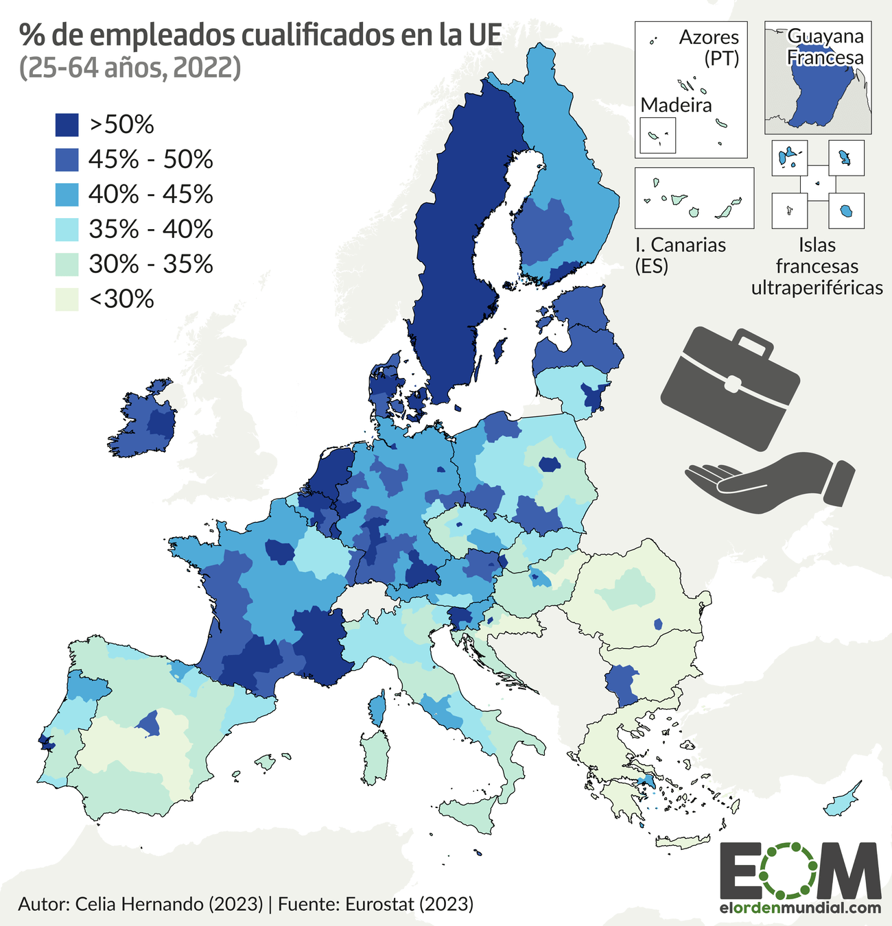 El Empleo Altamente Cualificado En La Uni n Europea Mapas De El Orden 