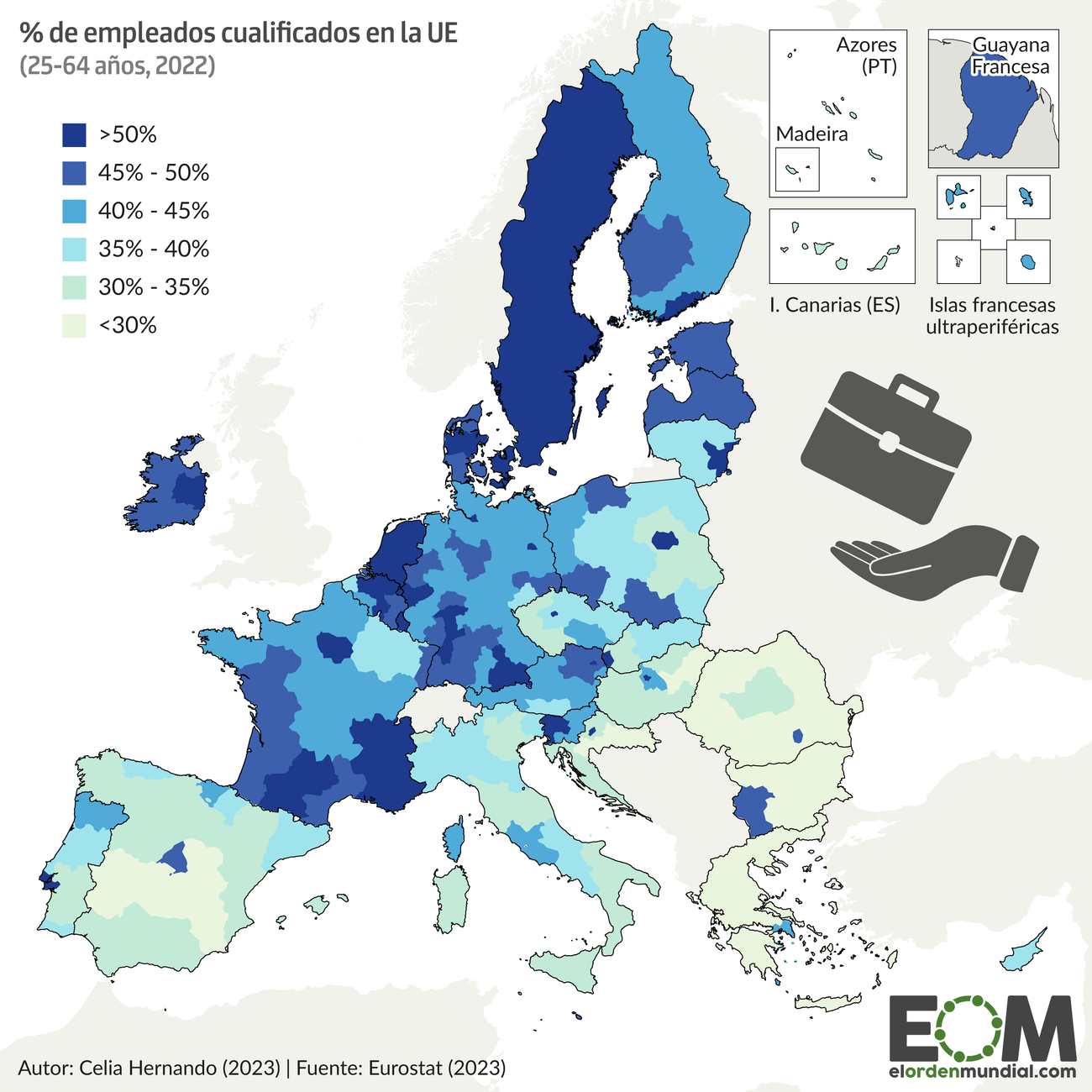 El Empleo Altamente Cualificado En La Uni n Europea Mapas De El Orden 
