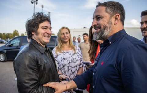 Javier Milei y Santiago Abascal