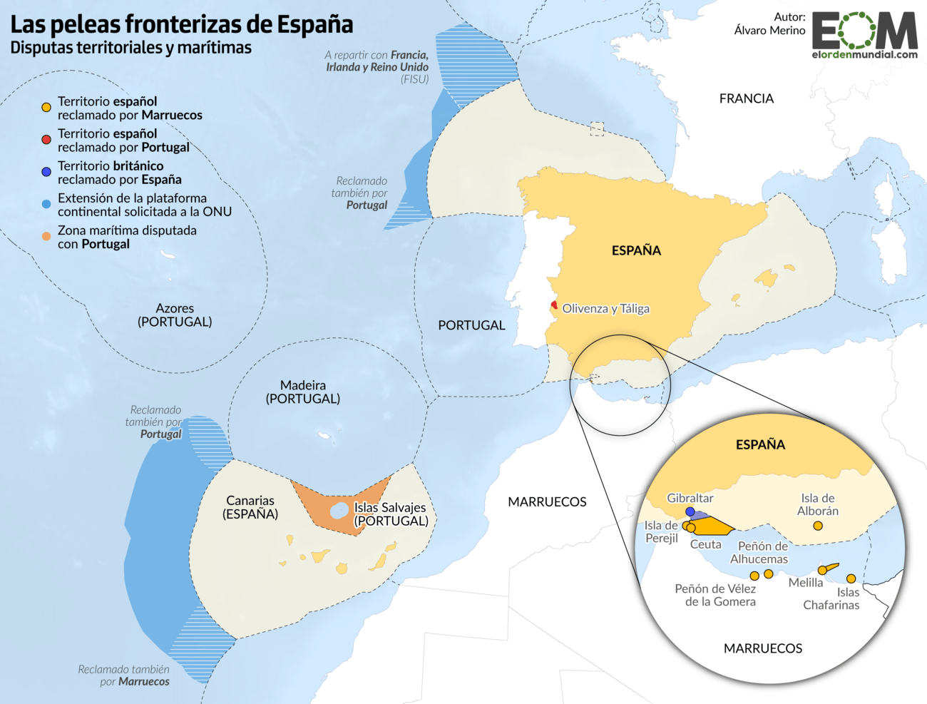 Las disputas territoriales de España