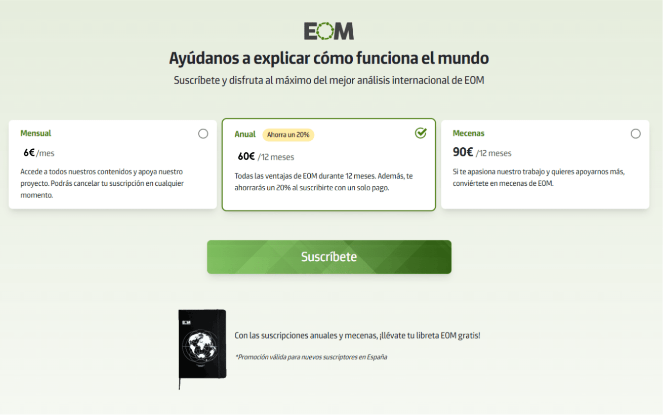 Por qué cambia el precio de la suscripción de EOM en 2024