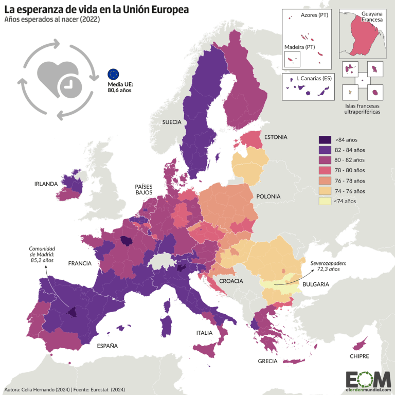 Las regiones laborales de la Unión Europea - Mapas de El Orden Mundial ...