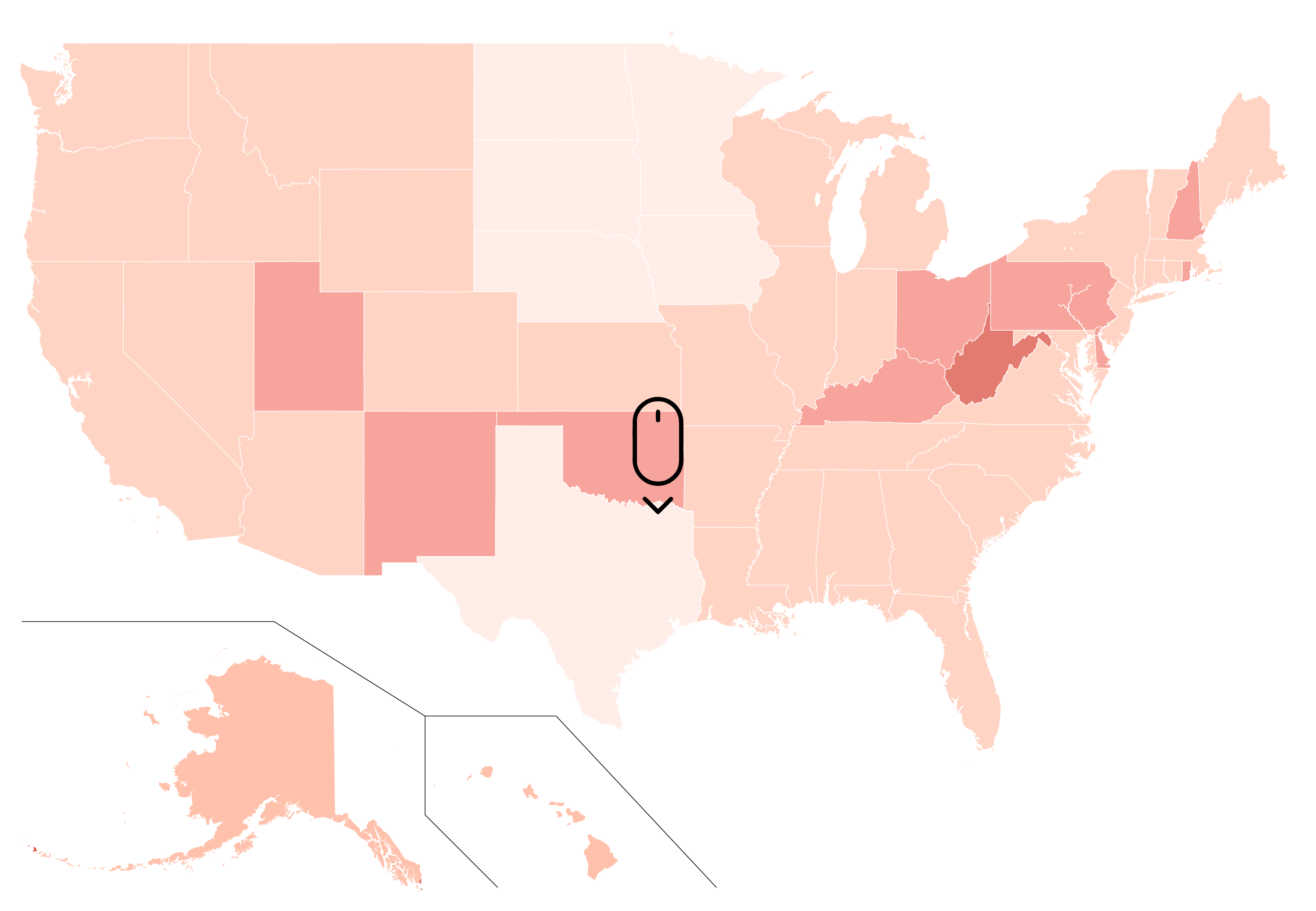mapa scroll sobredosis eeuu