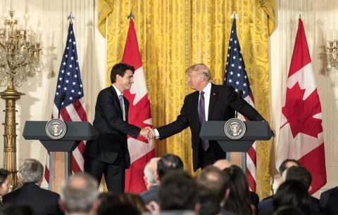 Justin Trudeau y Donald Trump