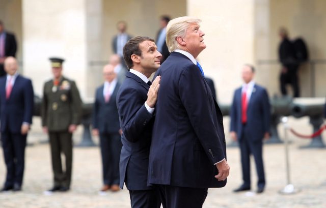 Emmanuel Macron y Donald Trump